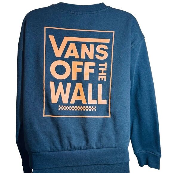 Vans Original Ronal Boxy Crew Black Pullover Black Women's Size S - Picture 6 of 9